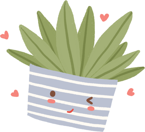 Cute Kawaii Plant Illustration