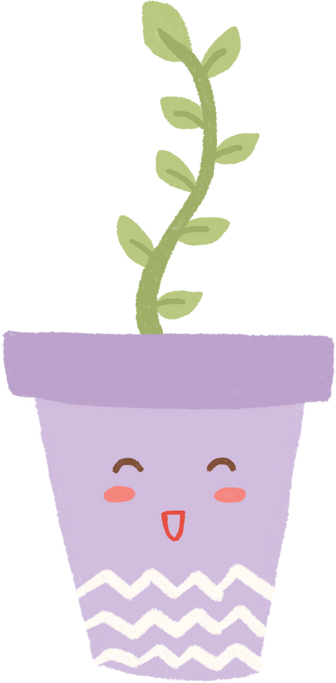 Cute Kawaii Plant Illustration